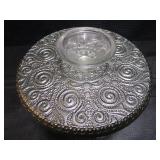 MCM Leaf Dish, Pedestal, Fruit Bowl