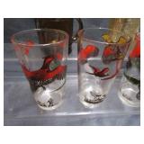 Pheasant Glasses, Shaker, Nut Dish