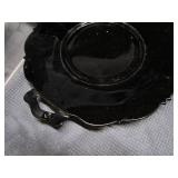 Black Amethyst Plates, Tray