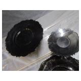 Black Amethyst Plates, Tray