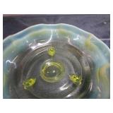 Vaseline Dishes & Vase