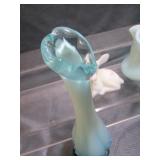 Fenton Vase & Deer, Akro Agate Pitcher