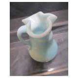 Fenton Vase & Deer, Akro Agate Pitcher