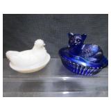 Nesting Hen, Cat In Basket