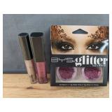 Brand New BYS Makeup: Glitter Lipgloss, Face and Body Glitter, Contour Trio and More *N