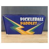 Brand New Pickleball Gifts Set 2 Professional-Grade Paddles with Non-Slip Grip Beginner-Friendly Ages 4 Shock-Absorbent Pickle Ball for Indoor/Outdoor Use Portable Pickleball Bag *B