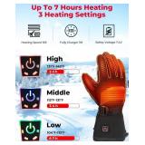 New KEMIMOTO Heated Gloves for Men Women, Heating Ice Fishing Gloves Rechargeable $53.99 Retail *B