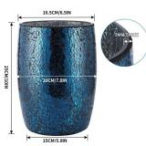 Brand New MDLUU Mosaic Glass Wastebasket *B