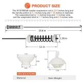 Brand New W10780048 WTW4800XQ4 WTW4800XQ1 RTW4640YQ1 ATW4675YQ1 Washer Suspension Rod Kit(4 packs) by Beaquicy - Replacement for Whirlpool Kenmore Admiral Maytag Washing Machine $29.99 Retail *B