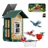 Brand New Soliom BF08s AI Smart Bird Feeder Camera with 2K Live Video, DIY Feeder Add-ons, 1.6L $229.99 Retail *B