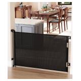 Brand New Cumbor Baby/Pet Mesh Retractable Gates for Stairs, 33" Tall, Extends to 55" Wide $49.99 Retail *B