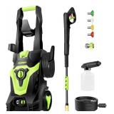 New Electric Pressure Washer, Foam Cannon, 4 Different Pressure Tips, Power Washer, 3800 PSI 2.4 GPM $179.99 Retail *B