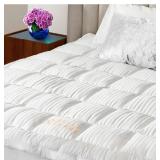 Brand New Belle Terre Cooling Mattress Topper King Size Ultra Soft & Thick Mattress Pad Bed Cushion with Breathable Bamboo Viscose Cover and Deep Pockets *B