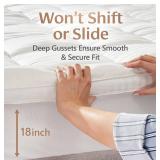 Brand New Belle Terre Cooling Mattress Topper King Size Ultra Soft & Thick Mattress Pad Bed Cushion with Breathable Bamboo Viscose Cover and Deep Pockets *B