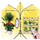 Grow Lights for Indoor Plants, 5 Heads Plant Lights for Indoor Plant, LED Full Spectrum Plant Lights, Adjustable Plant Grow Light, 4/8/12H Timer, Warm White Grow Lamp for Various Plant *B