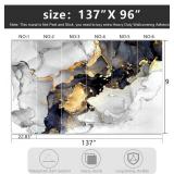 New Grey and White Marbled Fabric Wallpaper 160"x108" $119.99 Retail *N