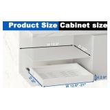 Brand New Expandable Pull Out Cabinet Organizer 21" Deep with Cleaning Brush $35.99 Retail *N