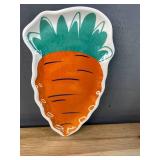 Brand New Easter Decorative Bunny, 3 Cracked Egg Baskets, Egg Plate and Carrot Plate *N