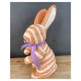 Brand New Easter Decorative Bunny, 3 Cracked Egg Baskets, Egg Plate and Carrot Plate *N