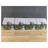 4 New M & S Foods Chocolate Chip Stars Santa