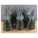 6 New M & S Food Shortbread Cookies with Projection Tree Tins *N