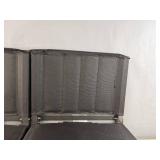 Lot of 2 New Bleacher Seats with Storage Pockets in Black *B