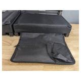 Lot of 2 New Bleacher Seats with Storage Pockets in Black *B