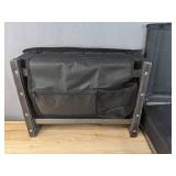 Lot of 2 New Bleacher Seats with Storage Pockets in Black *B