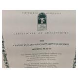 New Pittsburgh Originals "Sleeping Beauty" Doll by Chris Miller with COA *B