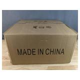 Brand New 15.7" Farmhouse Style Round Glass Chandelier, 3-Light Modern Black Chandelier with Clear Glass Shade $179.99 Retail *N