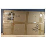 Brand New Cecarol Normal Size Adirondack Chair Plastic, Outdoor Fire Pit Chair with Cup Holder, Adirondack Patio Chair Weather Resistant for Outside, Porch, Lawn, Garden Coffee $139.99 Retail *B