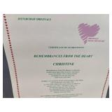 New Pittsburgh Originals Doll "Christine" with COA *B