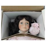 New Little Companion Collection Porcelain Doll with Stand *B