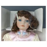 New "1st Impressions" Porcelain Doll with Stand *B