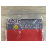Lot of 5 Brand New Spritz 52" x 108" Plastic Table Covers, 2 Count in Each Package *B