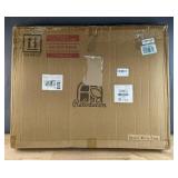 New Relodecor Noodle Board Stove Cover Wood, Rustic, Farmhouse Electric Stove Top Cover With Handles Rustic White $59.99 Retail *B