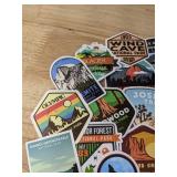 50 New National Park Theme Aesthetic Stickers for Water Bottles, Laptops, Scrapbook Etc *E