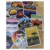 50 New National Park Theme Aesthetic Stickers for Water Bottles, Laptops, Scrapbook Etc *E