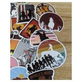 50 New Cowboy Western Theme Aesthetic Stickers for Water Bottles, Laptops, Scrapbooking Etc *E