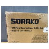 Brand New Sorako 118 Pcs Screwdriver & Bit Set Model: STS118HM2 *N