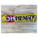 4 New Oh Henry Candy Bars & 1 Box Anthon Berg Strawberry in Sparkling Wine Chocolate Covered Marzipan *N