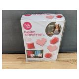 Brand New Wilton Candy Activity Kit, Paper Treat Cart Stand, and Silicone Sunday Topping Trays *N