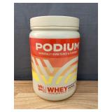 Brand New Podium Nutrition Whey Protein Powder Concentrate in Chocolate Brownie, 15 Servings *N