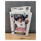 2 Brand New Factory Sealed Topps Chrome Baseball Packs and 2025 Topps Series One MLB Baseball 59 Card Box *N