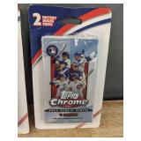 3 Brand New Factory Sealed Topps MLB Baseball Packages with 2 Packs Each *N