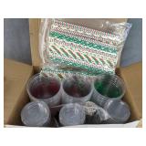 120 Piece Brand New Christmas Cups and Paper Straws Pack *N