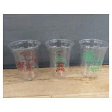 120 Piece Brand New Christmas Cups and Paper Straws Pack *N