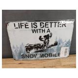 Brand New Tin Signs - John Deere, Snowmobile, Female *N