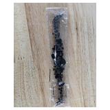 3 Piece Brand New Necklace, Earrings and Bracelet Costume Fashion Jewelry with Clutch Purse Black *N