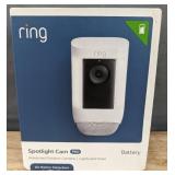 Brand New Ring Spotlight Cam Pro, Battery, 3D Motion Detection, Two-Way Talk with Audio+, and Dual-Band Wifi (2022 release) - White Camera $229.99 Retail *N